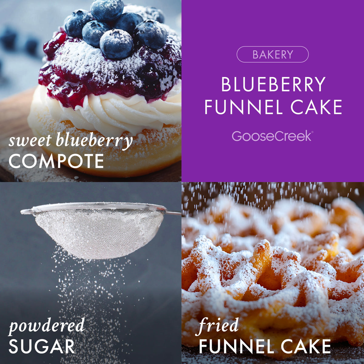 Blueberry Funnel Cake 3-Wick Candle